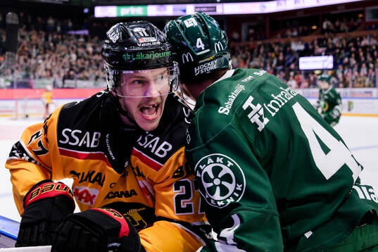 Luleås Oskari Laaksonen och Färjestads Oscar Lawner