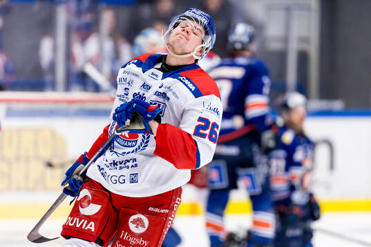Oskarshamns Lukas Pilö deppar