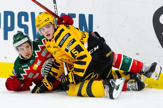 Frölundas Linus Nässen och Skellefteås Axel Sandin