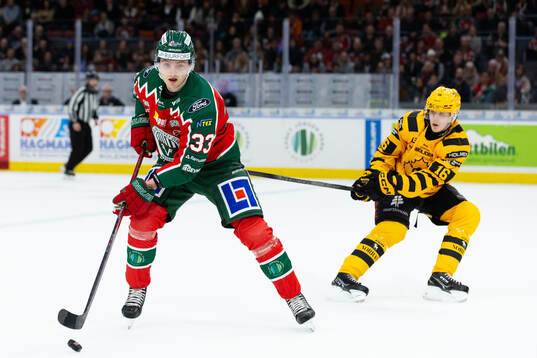 Frölundas Linus Högberg och Skellefteås Linus Lindström