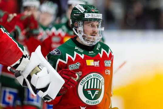 Frölundas Erik Thorell jublar