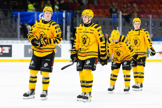 Skellefteås Lukas Vesterlund och Elias Stenman  deppar