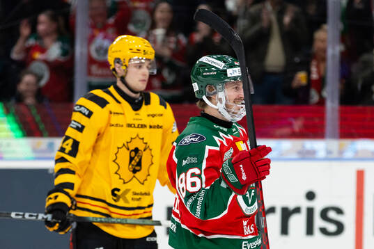Frölundas Erik Thorell jublar