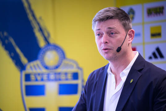 Head coach Jon Dahl Tomasson of the Swedish national
