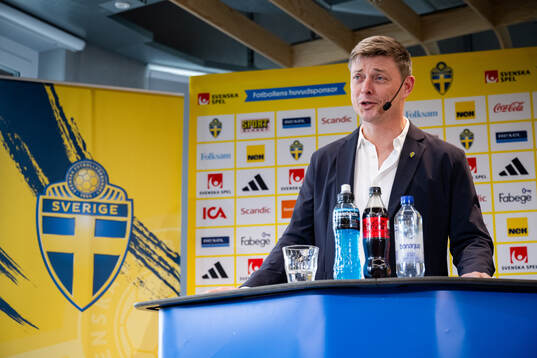 Head coach Jon Dahl Tomasson of the Swedish national