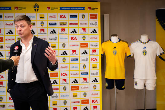 Head coach Jon Dahl Tomasson of the Swedish national