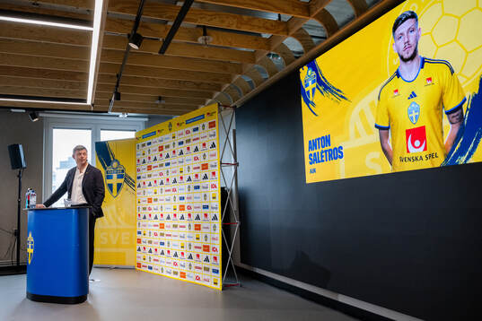 Head coach Jon Dahl Tomasson of the Swedish national