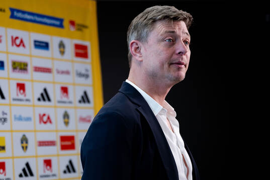 Head coach Jon Dahl Tomasson of the Swedish national