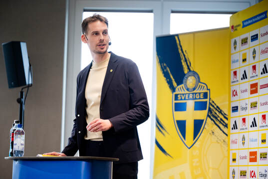 Head coach Daniel Bäckström of the Swedish national u21