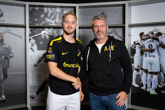 Eskil Edh och sportchef Thomas Berntsen