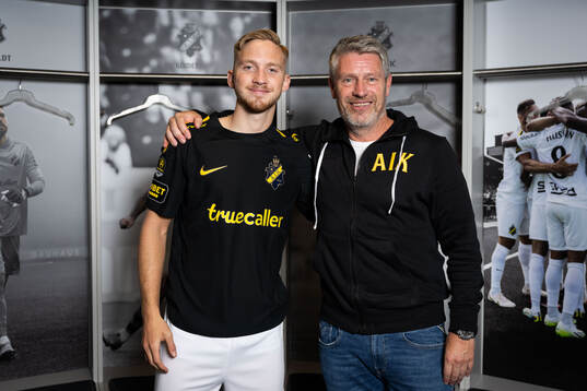 Eskil Edh och sportchef Thomas Berntsen