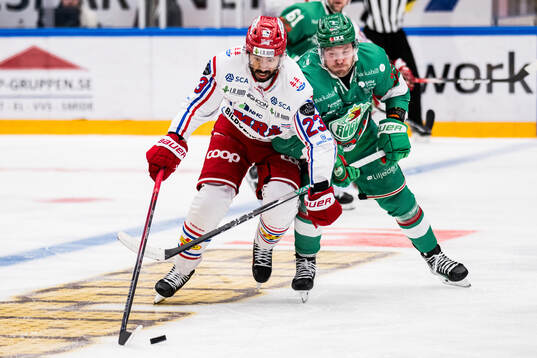 Timrås Jeremy Boyce-Rotevall och Rögles Linus Sandin