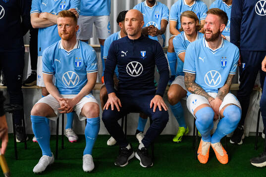 Anders Christiansen, tränare Henrik Rydström och Pontus