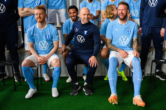 Anders Christiansen, tränare Henrik Rydström och Pontus