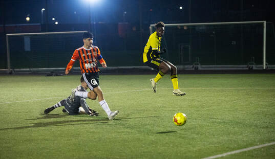 i matchen i DM för juniorer U19 mellan IFK Hässleholm och