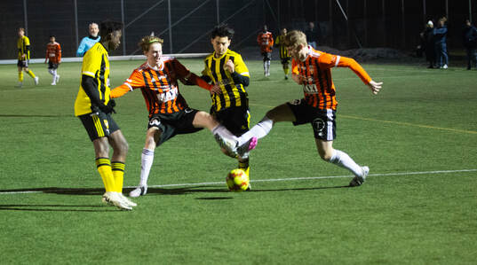 i matchen i DM för juniorer U19 mellan IFK Hässleholm och