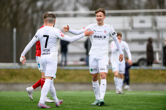 Helsingborgs Lukas Kjellnäs jublar