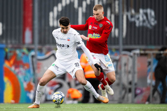 Helsingborgs Amar Muhsin och Falkenbergs Gabriel Johansson