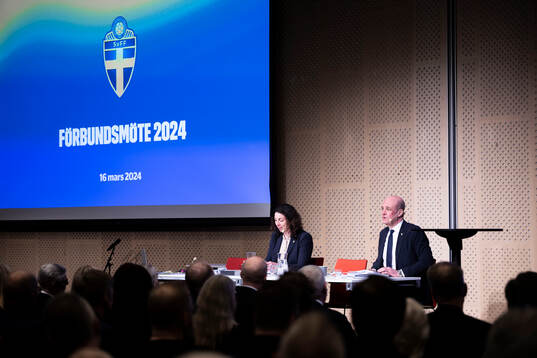 Andrea Möllerberg, generalsekreterare, och Fredrik