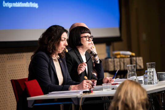 Andrea Möllerberg, generalsekreterare, Kristina Ljungros,