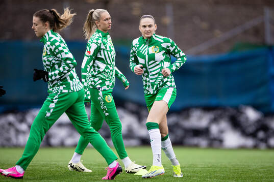 Hammarbys Emma Westin, Ellen Wangerheim och Vilde Hasund