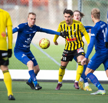 IFK Hässleholms Alen Zahirovic i träningsmatchen mellan