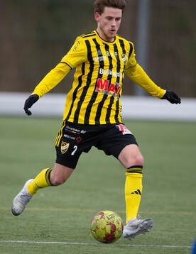 IFK Hässleholms Elliot Pramberg i träningsmatchen mellan