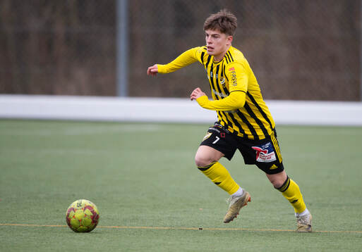 IFK Hässleholms Jussi Tikkaneni träningsmatchen mellan