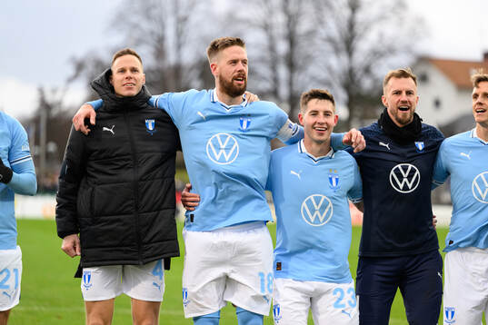 Malmö FFs Niklas Moisander, Pontus Jansson, Lasse Berg