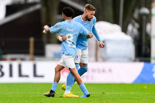 Malmö FFs Sergio Pena och Pontus Jansson