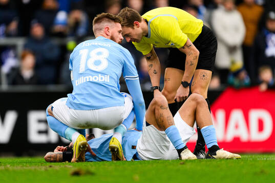 Malmö FFs Sergio Pena och Pontus Jansson