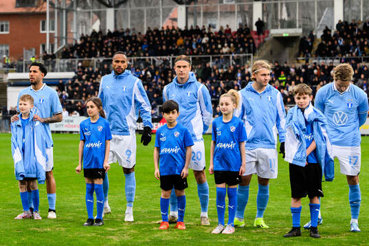 Malmö FFs Sergio Pena, Isaac Kiese Thelin, Erik Botheim,