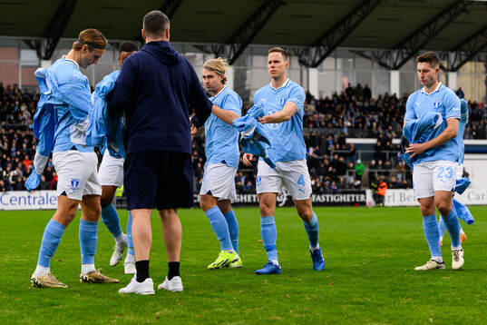 Malmö FFs Sebastian Nanasi, Niklas Moisander och Lasse