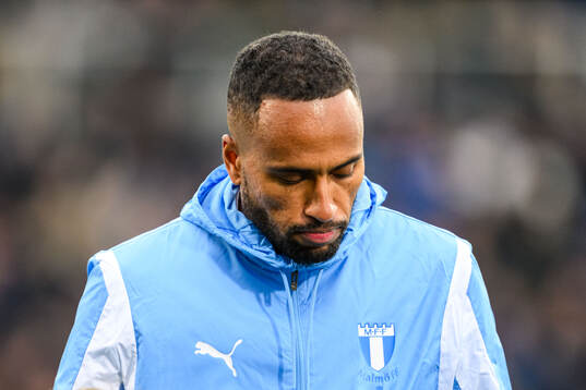 Malmö FFs Isaac Kiese Thelin vid lineup