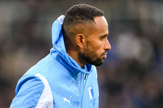 Malmö FFs Isaac Kiese Thelin vid lineup