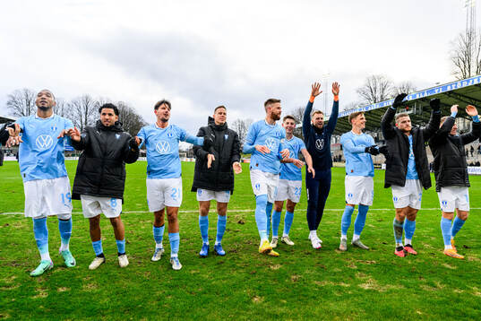Malmö FFs spelare jublar