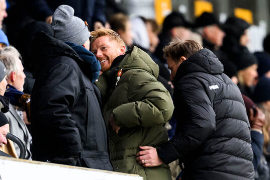 Malmö FFs Anders Christiansen på läktaren