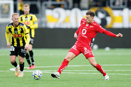 BK Häckens Mikkel Rygaard Jensen och Elfsborgs Andri