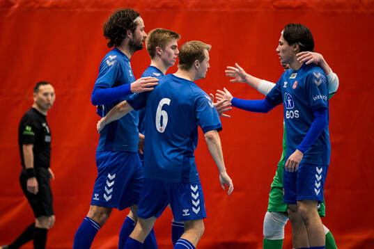 Lars Røttingsnes of KFUM celebrates