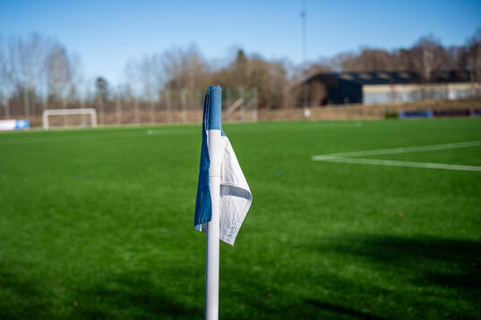 Hörnflagga på Hanåsvallen i Sösdala