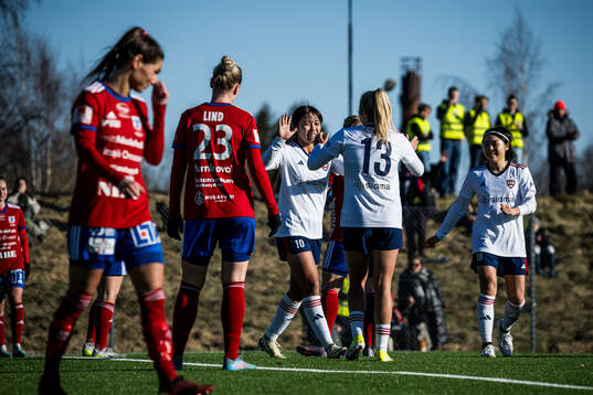 FC Rosengårds Momoko Tanikawa jublar