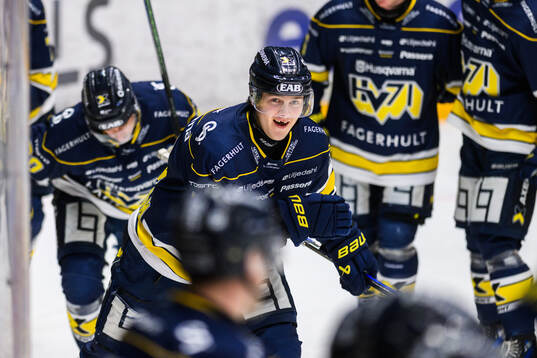 HV71s Henrik Borgström jublar