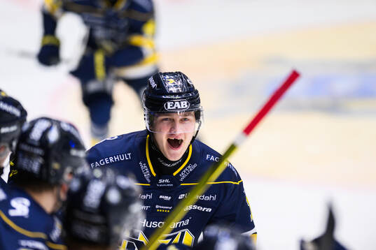 HV71s Henrik Borgström jublar