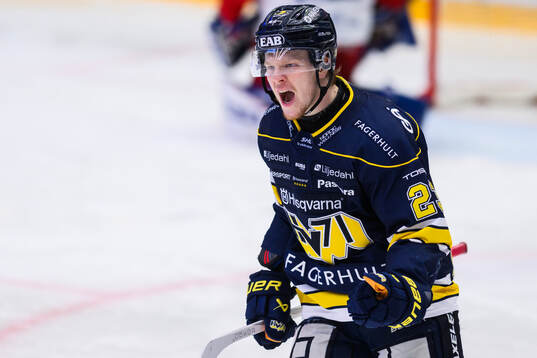 HV71s Åke Stakkestad jublar