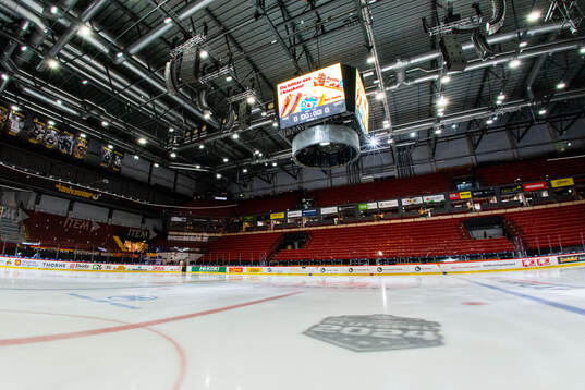 Interiör vy över Monitor ERP Arena