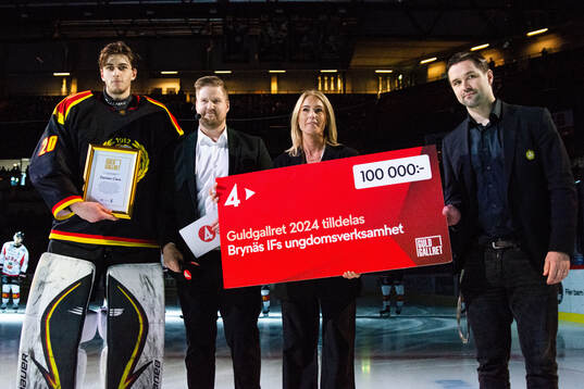 Brynäs målvakt Damian Clara tilldelas guldgallret