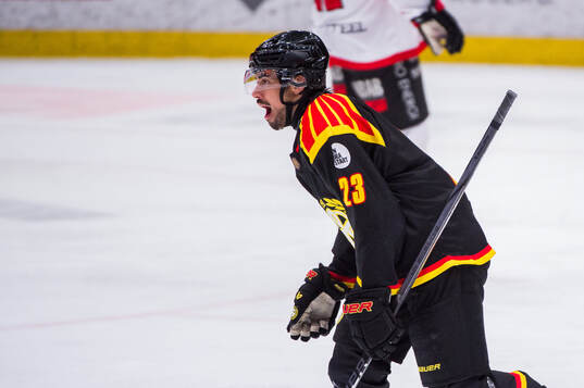 Brynäs Tyler Vesel jublar