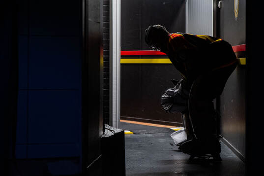 Brynäs målvakt Damian Clara
