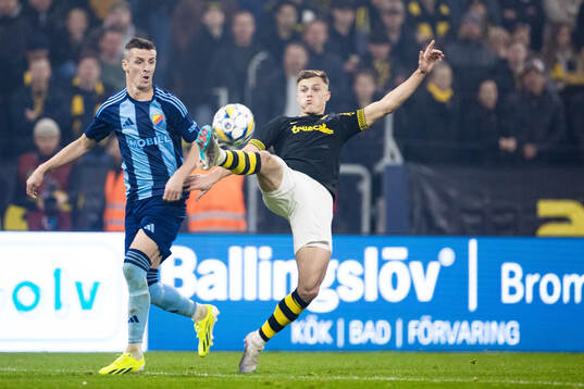 Djurgårdens Haris Radetinac och AIKs Erik Ring