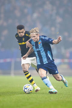AIKs Rui Modesto och Djurgårdens Tobias Gulliksen